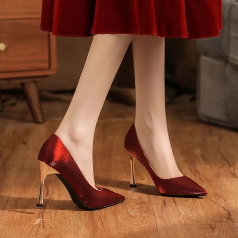 GOSO Slim Heel High Heels 6.5CM Women's-8