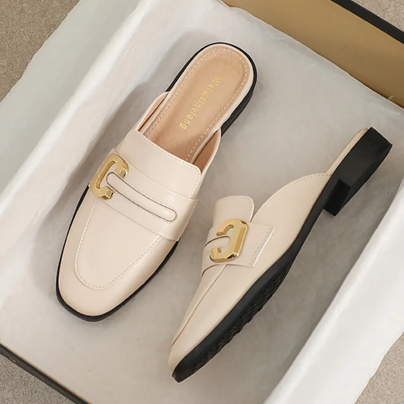 GOSO Rubber Sole Metal Abrasion Resistant Closed Toe Slippers Women's-9