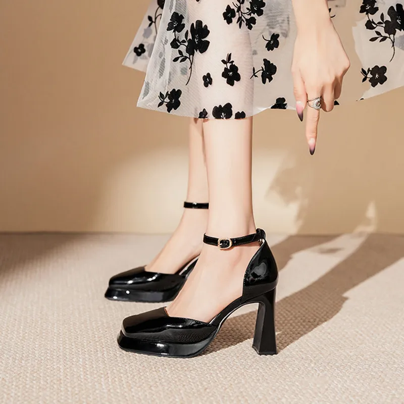 GOSO Chunky Heel High Heels Women's-9