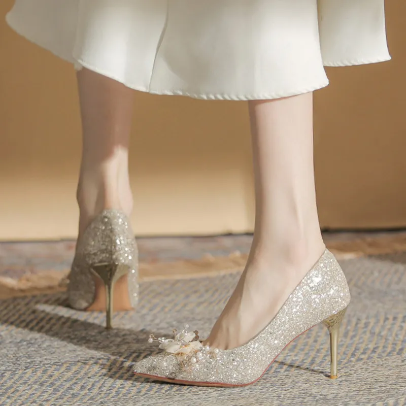 GOSO High Heels Women's Champagne-3