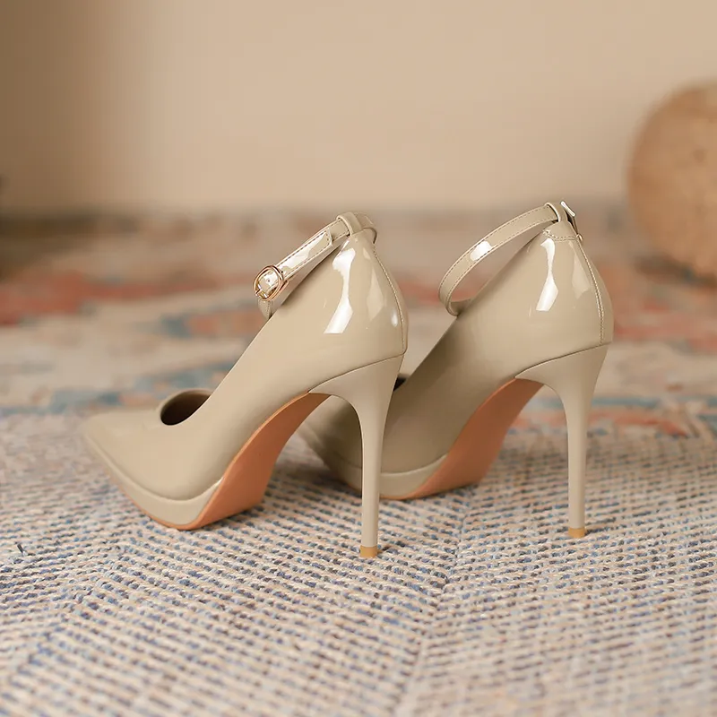 GOSO High Heels Women's Black/Nude-13