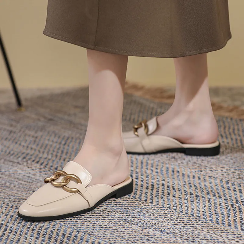 GOSO Rubber Sole Metal Abrasion Resistant Closed Toe Slippers Women's-8
