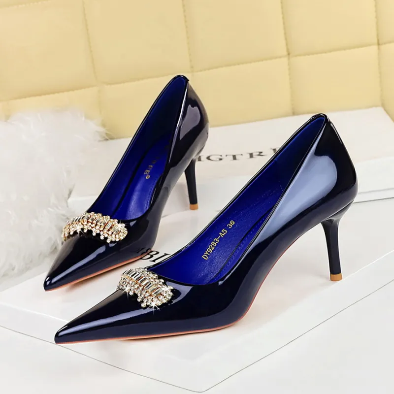 GOSO Slim Heel High Heels 7CM Women's-16