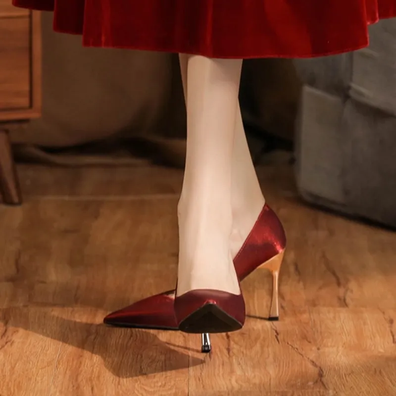 GOSO Slim Heel High Heels 6.5CM Women's-9