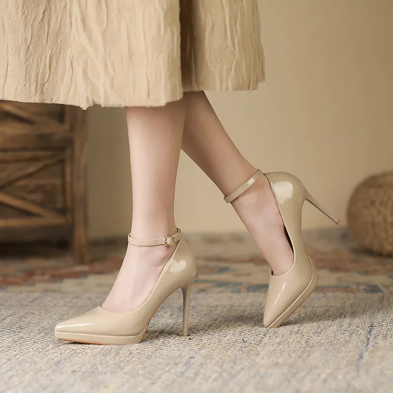 GOSO High Heels Women's Black/Nude-11