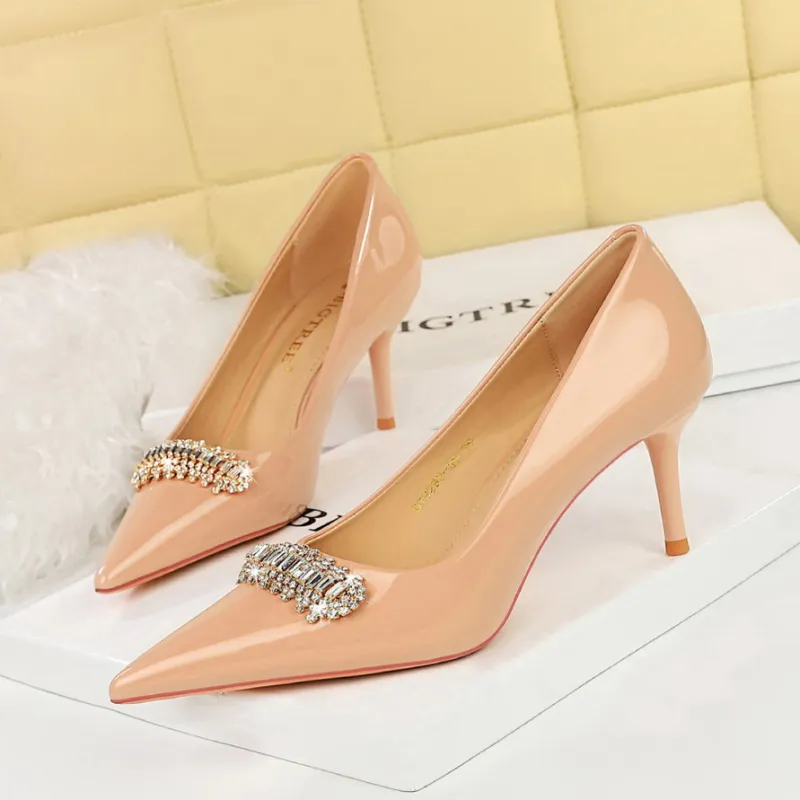 GOSO Slim Heel High Heels 7CM Women's-11