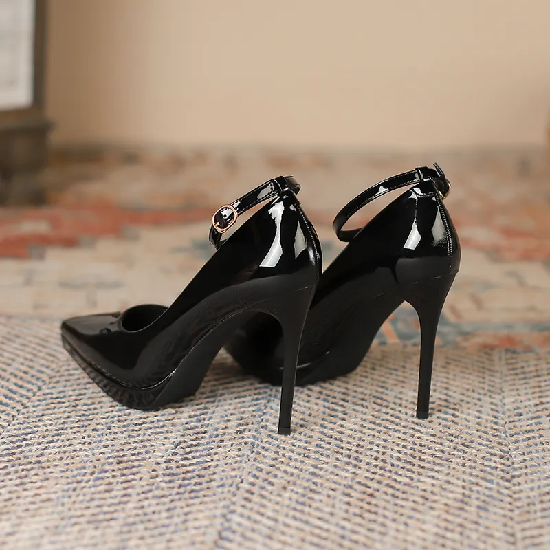 GOSO High Heels Women's Black/Nude-6