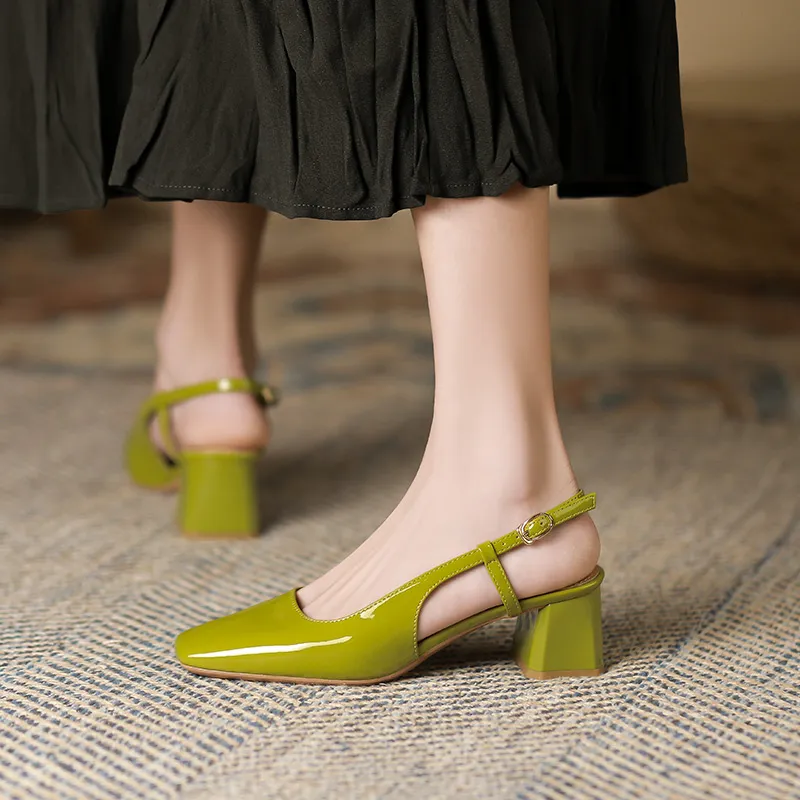 GOSO High Heels Women's Nude/Ecru/Mustard Green-16