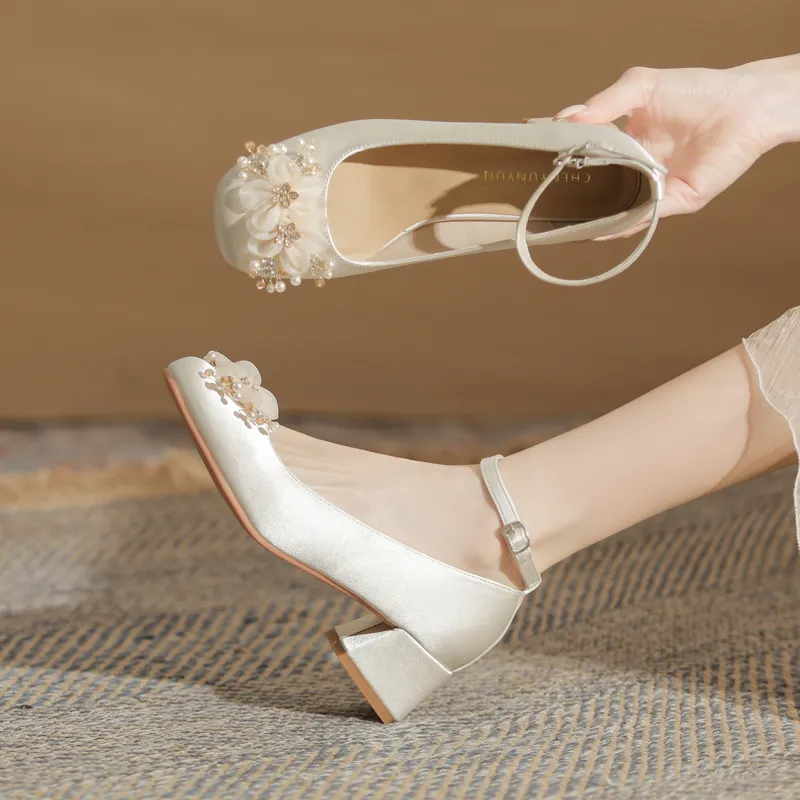 GOSO Chunky Heel High Heels Women's-13