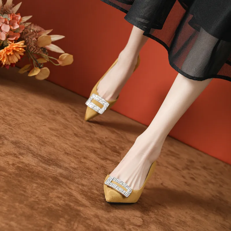 GOSO Flared Heel High Heels Women's-12