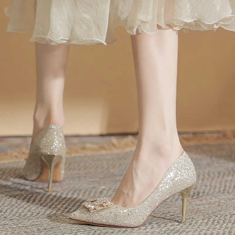 GOSO High Heels Women's Champagne-4