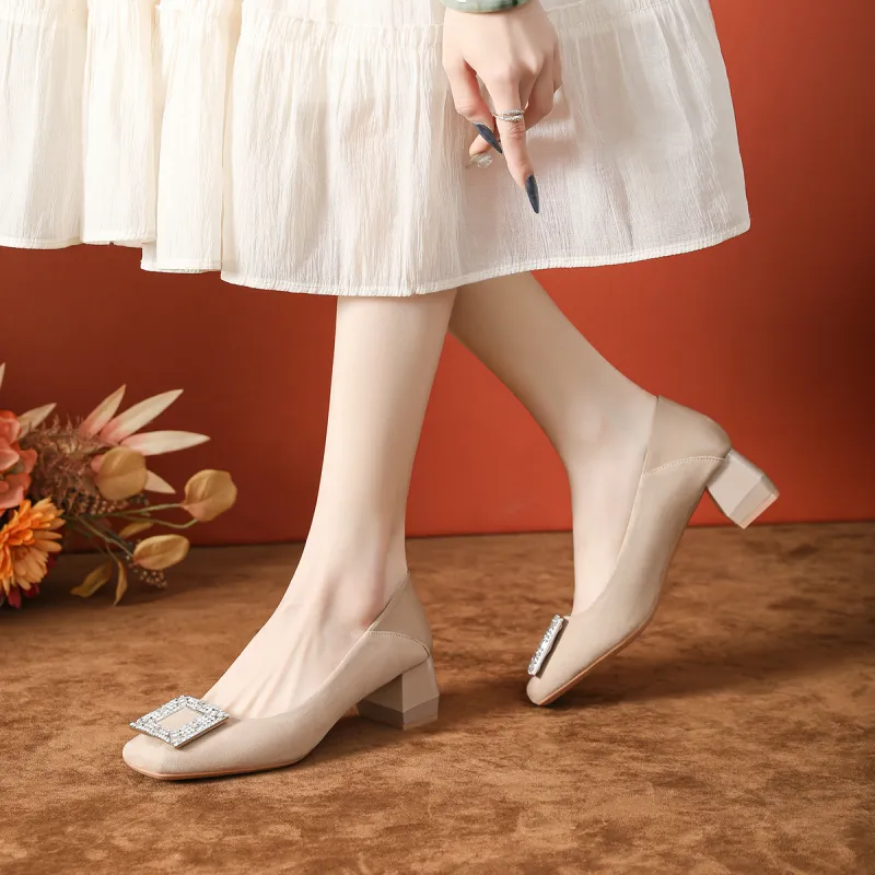 GOSO Chunky Heel High Heels Women's-9