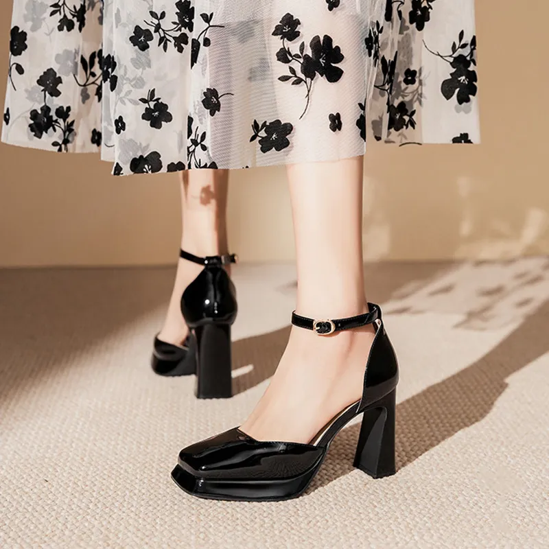 GOSO Chunky Heel High Heels Women's-6
