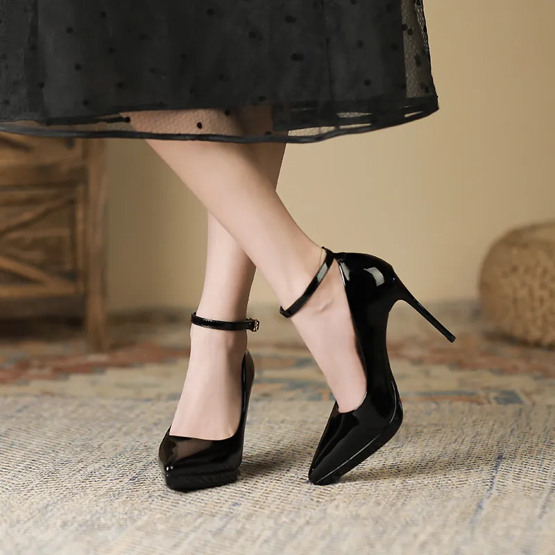 GOSO High Heels Women's Black/Nude-2