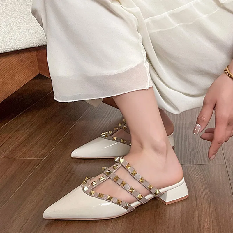 GOSO Rubber Sole Closed Toe Slippers Women's-11