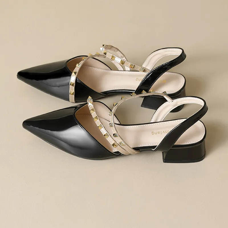 GOSO Casual Single Shoes Low Heel Women's Nude-2