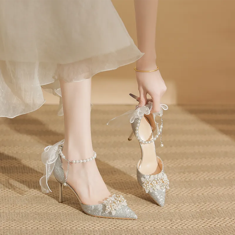 GOSO High Heels Women's Gold/Silver-8