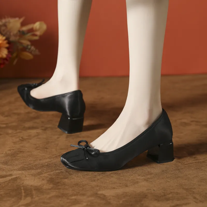 GOSO Chunky Heel High Heels Women's-5