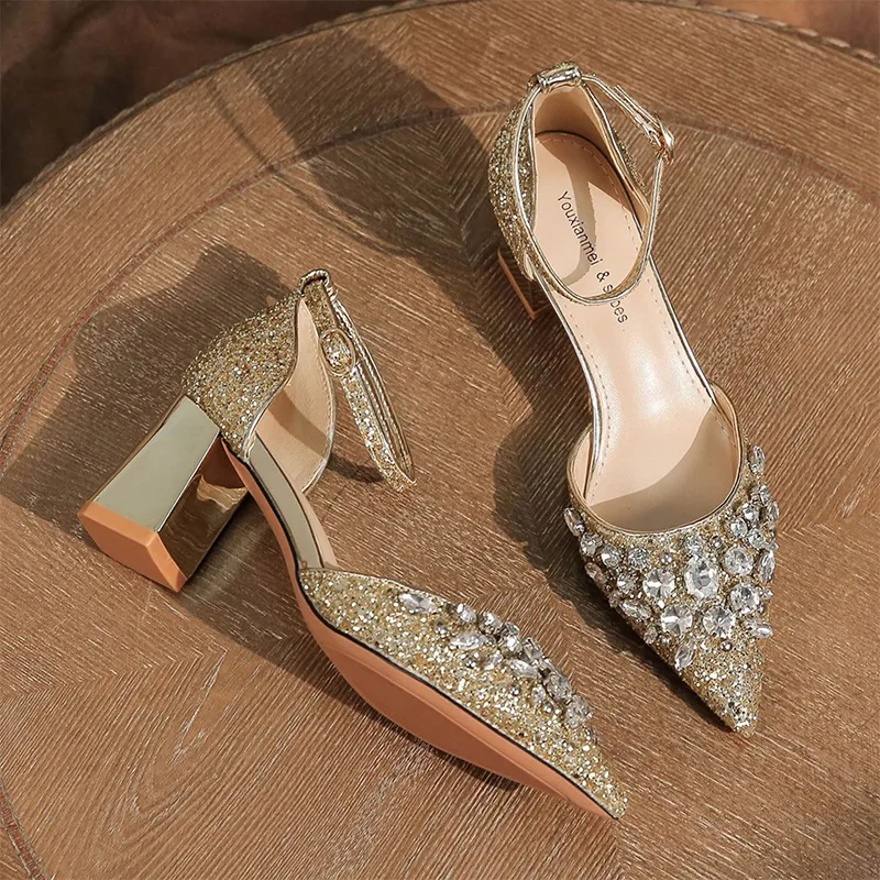 GOSO Chunky Heel High Heels 6.5CM Women's-3