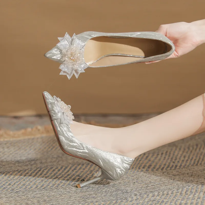 GOSO High Heels Women's Champagne-11