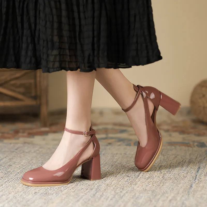 GOSO Chunky Heel High Heels Women's-4