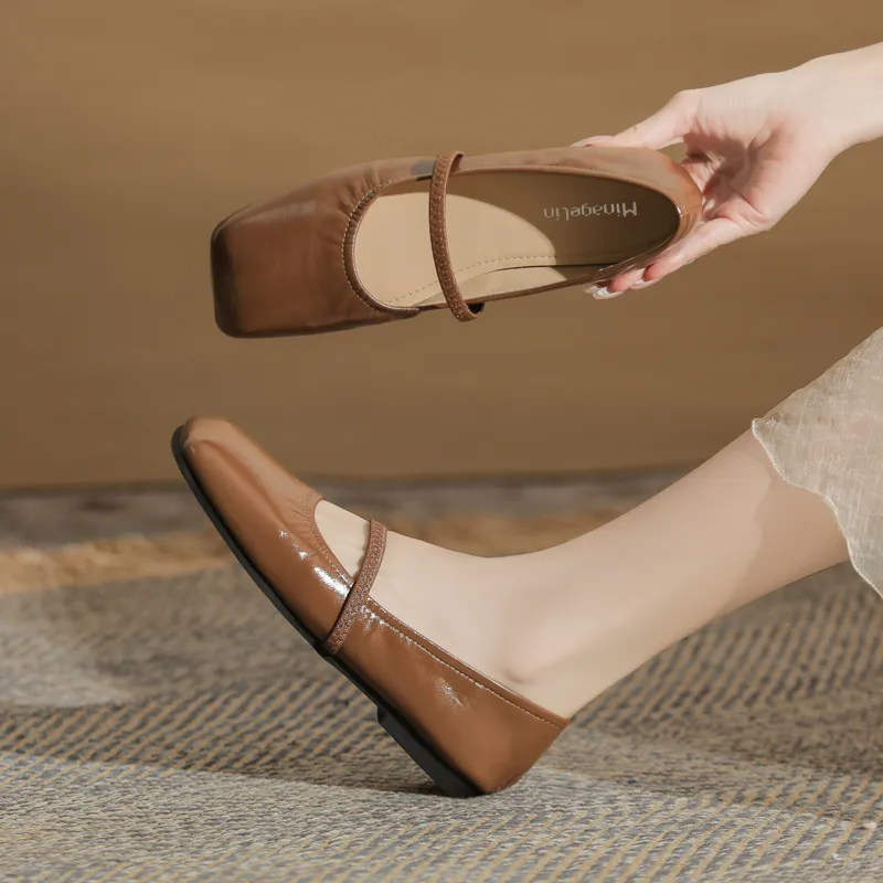 GOSO Casual Single Shoes Women's Light Brown-1