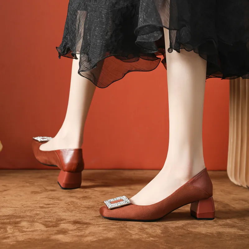 GOSO Chunky Heel High Heels Women's-14