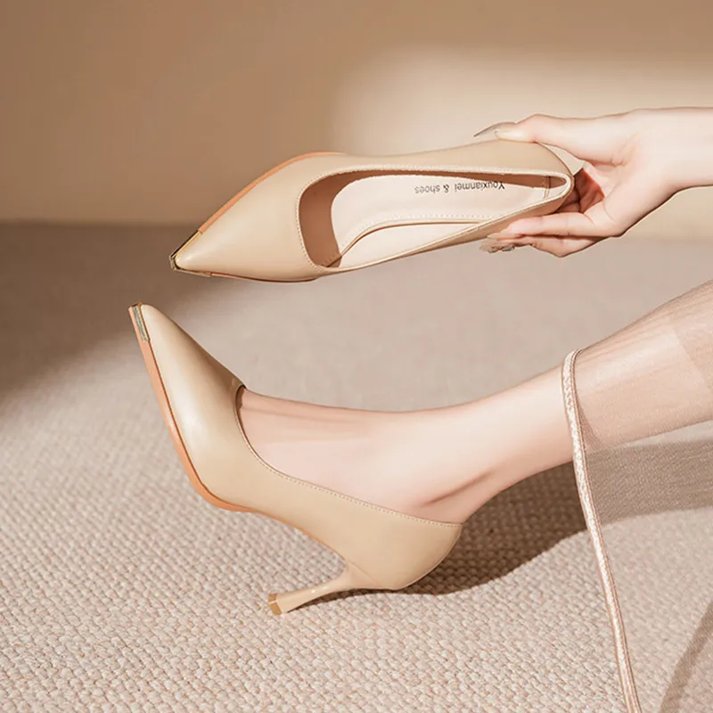 GOSO Slim Heel High Heels 6.5CM Women's-3