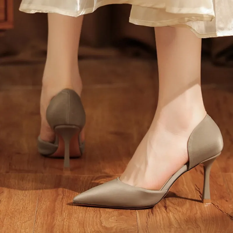 GOSO Slim Heel High Heels 6.5CM Women's-11