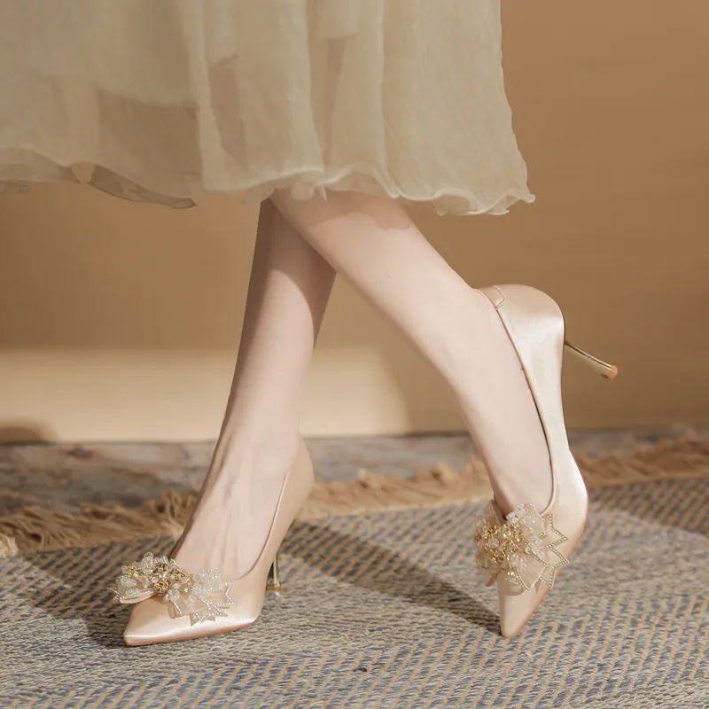 GOSO High Heels Women's Champagne-3