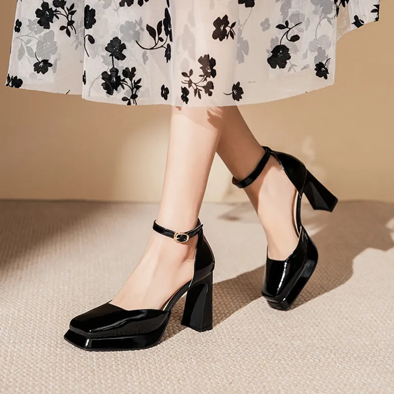 GOSO Chunky Heel High Heels Women's-7