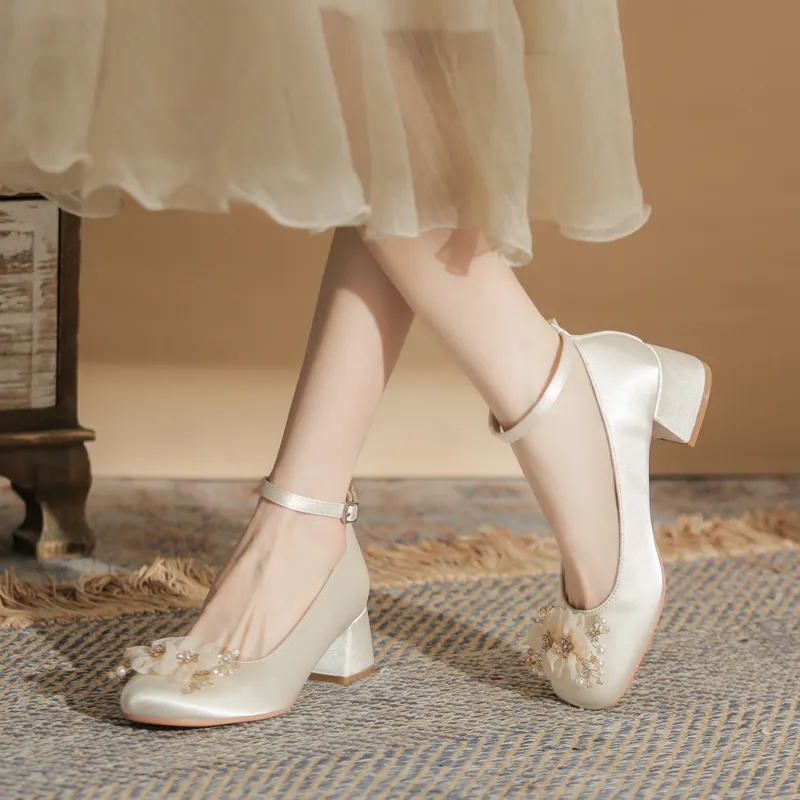 GOSO Chunky Heel High Heels Women's-16