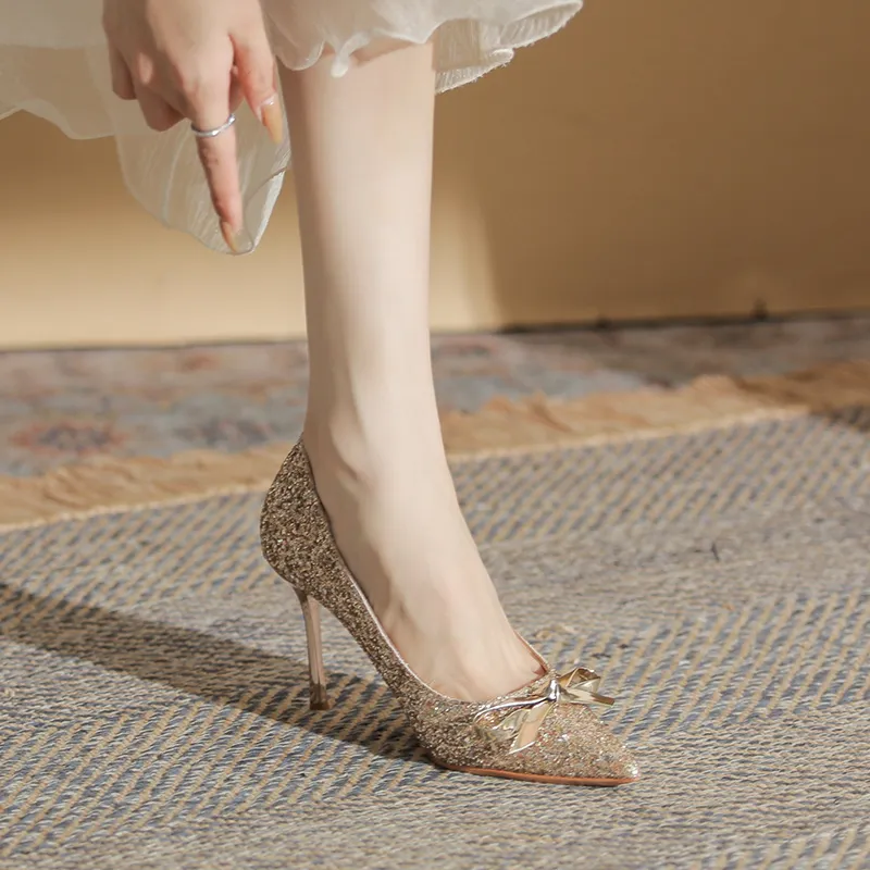 GOSO Slim Heel High Heels 8CM Women's-4