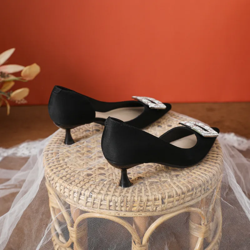GOSO Flared Heel High Heels Women's-1