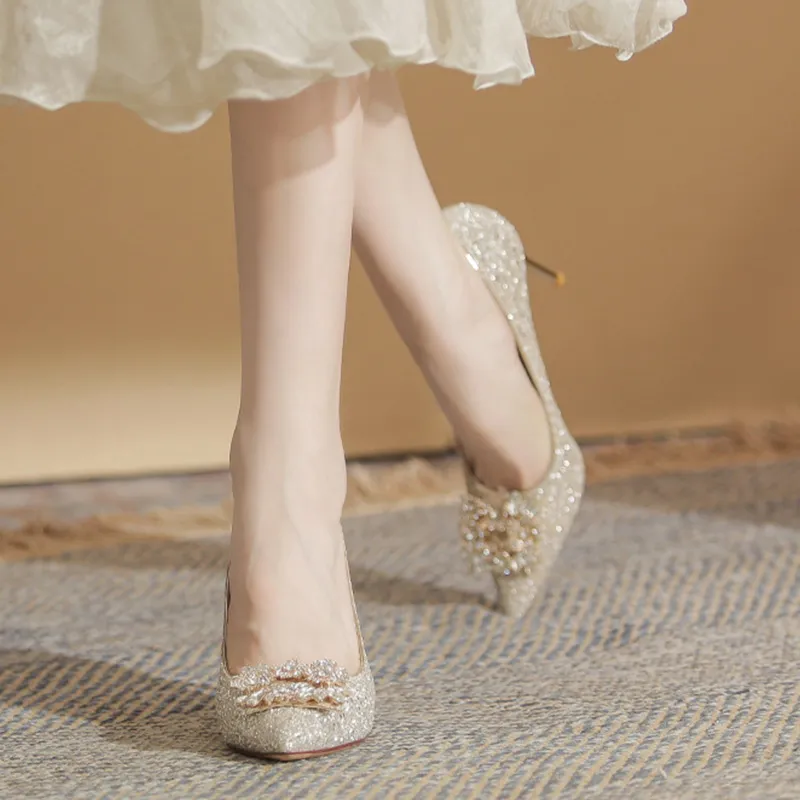 GOSO High Heels Women's Champagne-2