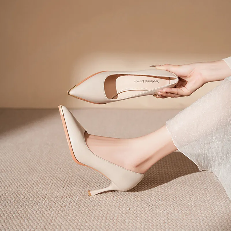 GOSO Slim Heel High Heels 6.5CM Women's-9