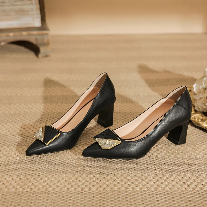 GOSO Chunky Heel High Heels Women's-1
