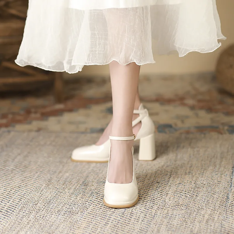 GOSO Chunky Heel High Heels Women's-9
