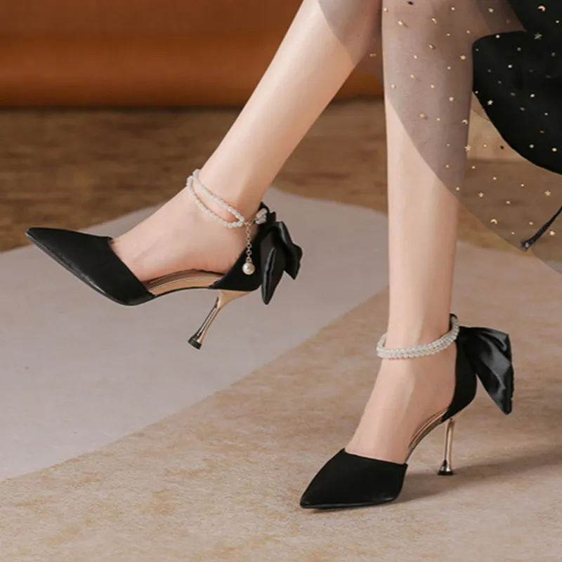 GOSO Slim Heel High Heels 6.5CM Women's-10