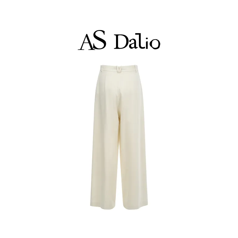 AS DALIO Casual Pants Women's White-4