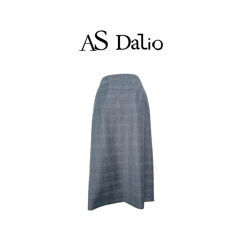 AS DALIO Casual Long Skirt Women's Gray-5