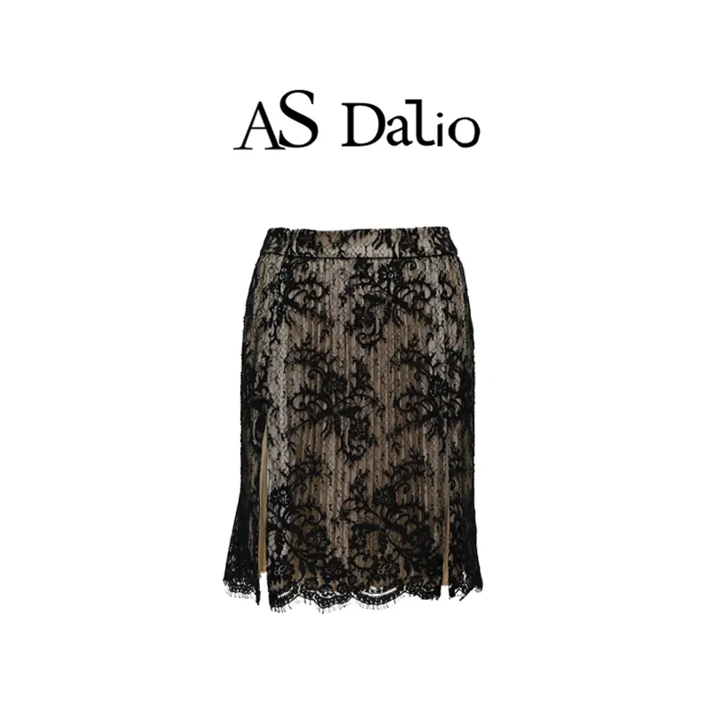 AS DALIO Casual Short Skirts Women's Black-5