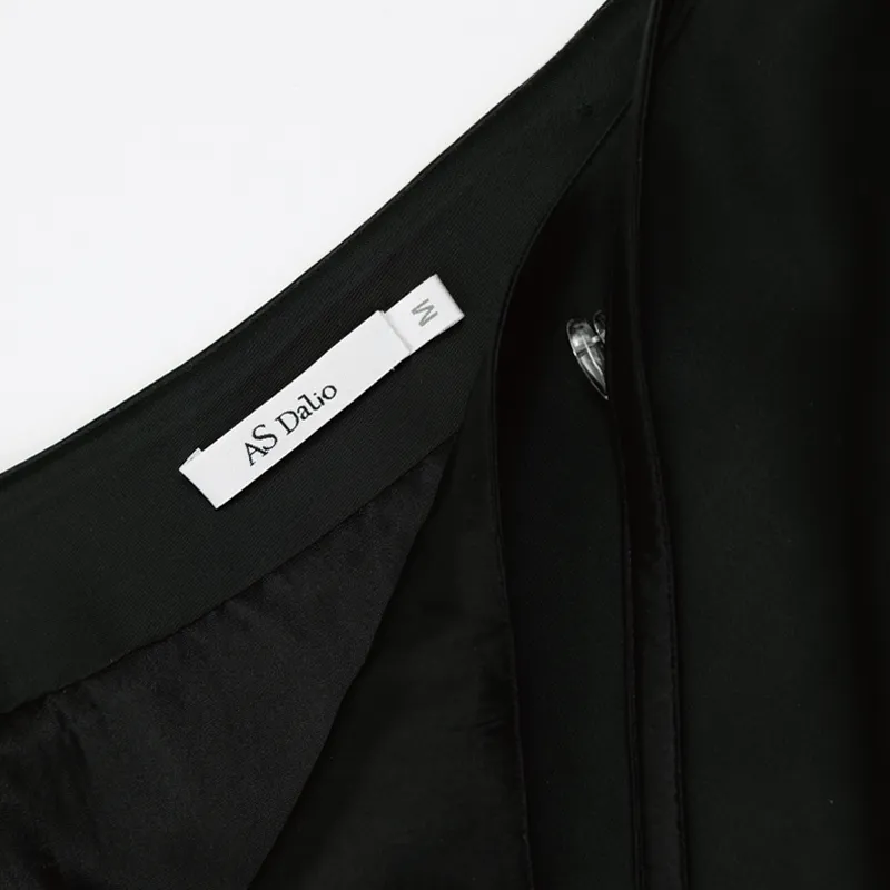 AS DALIO Casual Short Skirts Women's Black-4
