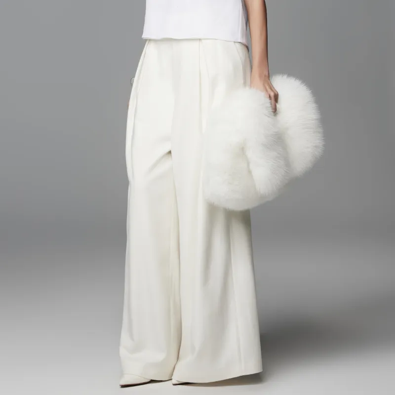 AS DALIO Casual Pants Women's White-2