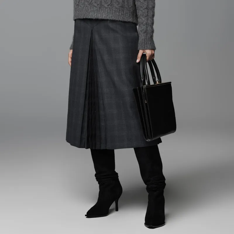 AS DALIO Casual Long Skirt Women's Gray-2