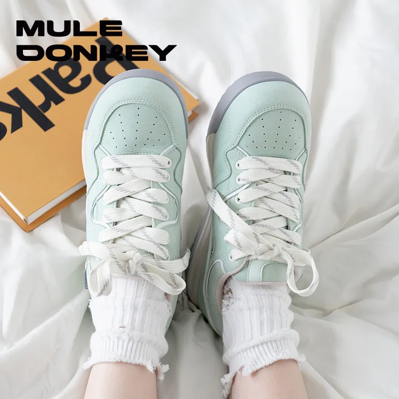Mule Donkey Anti-Slip And Wear-Resistant Height Increasing Low-Top Skateboard Shoes Unisex Gift Box Set-17