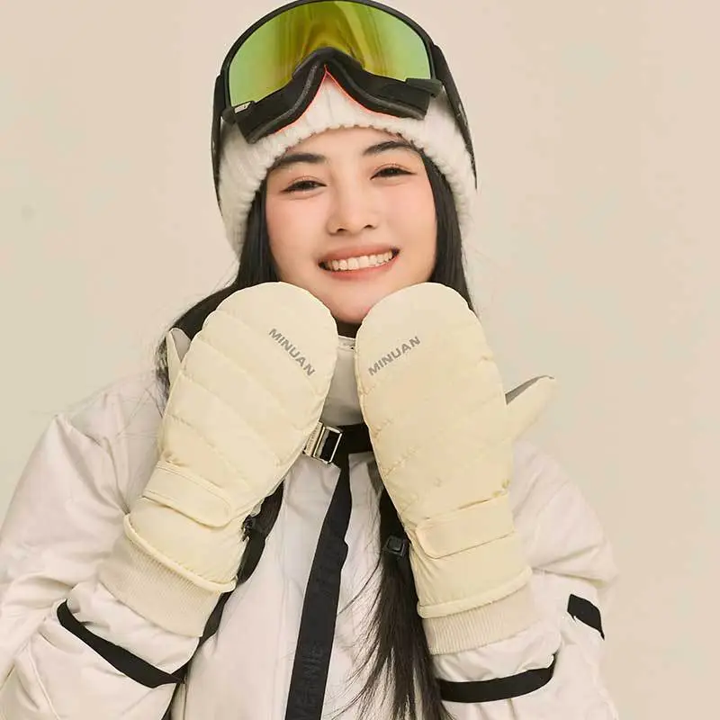 LEACCO Ski Gloves Warm And Cold Resistant Outdoor Mittens Unisex-3