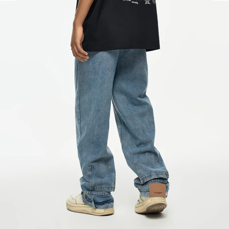 YearnObtainRainbow Jeans Unisex Blue-3
