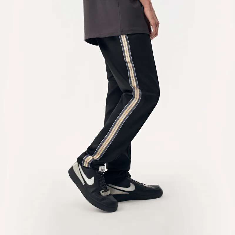 YearnObtainRainbow Casual Pants Unisex Black-2