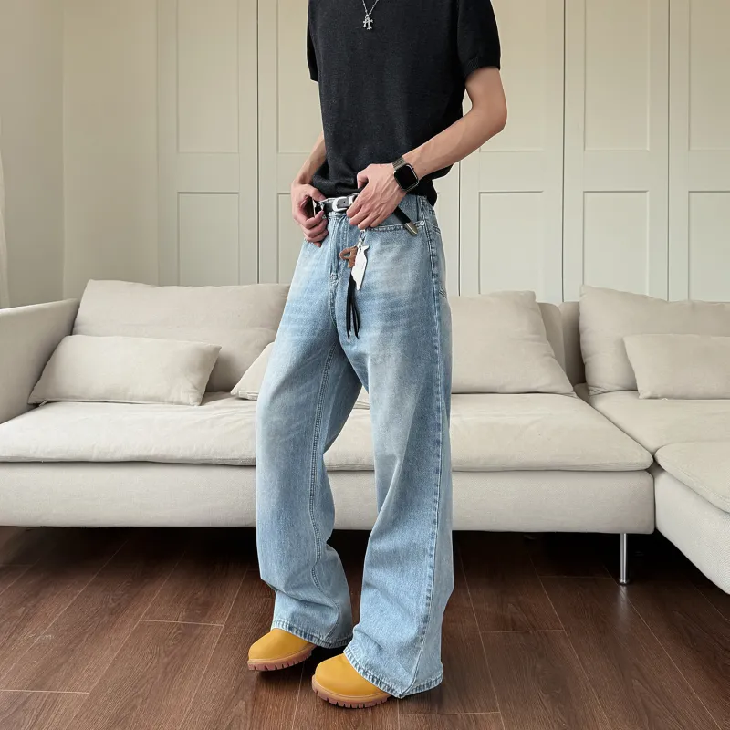 YearnObtainRainbow Jeans Unisex Light Blue-6